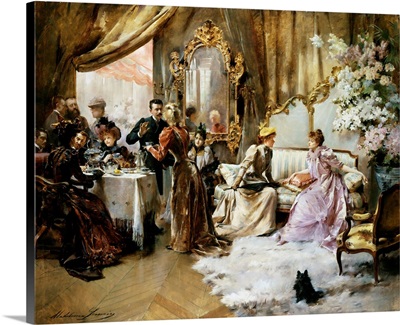 An Elegant Tea Party in the Artist's Studio