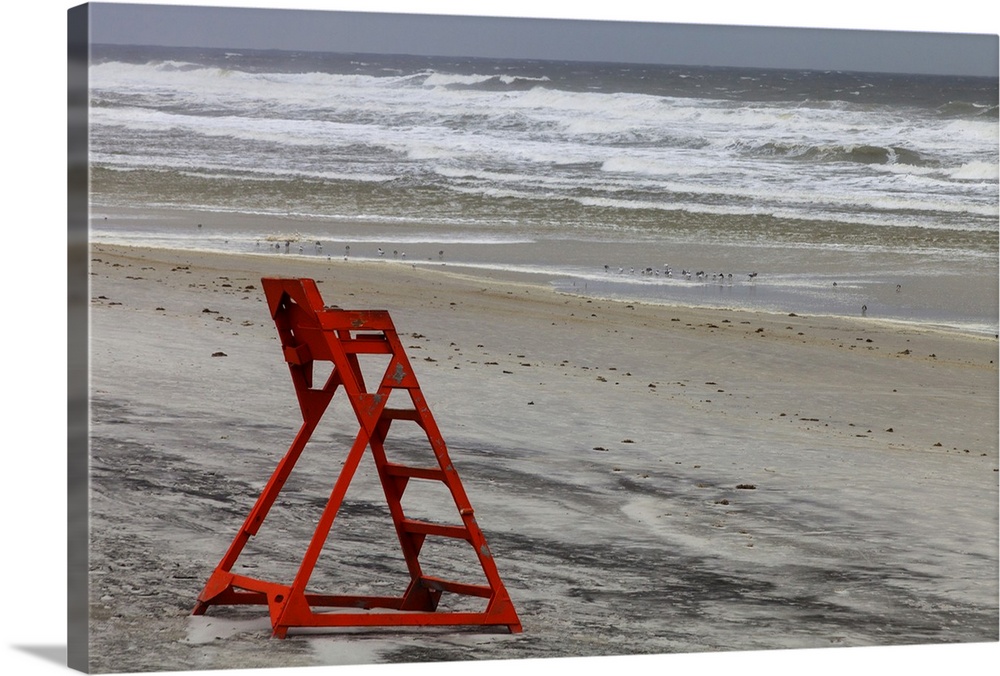 Jacksonville Beach, as Hurricane Sandy passes offshore.