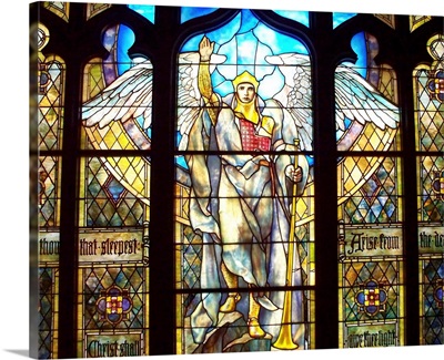 Angel Of The Resurrection Stained Glass Window By Louis Comfort Tiffany