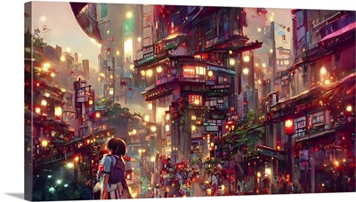 Anime Street Scene