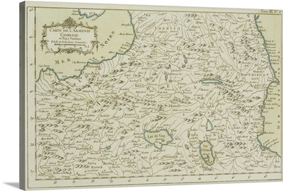 Antique map of Armenia and Georgia