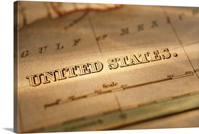Antique map of United States