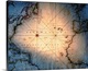 image thumbnail of This decorative artwork shows a vintage map that has been digitally enhanced with a vignette and increased contrast and sa...
