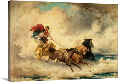 Apollo In The Chariot Of The Sun By Frederik Arthur Bridgman