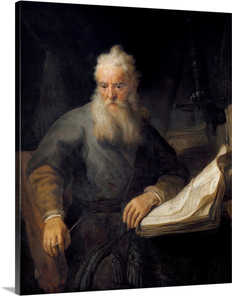 Apostle Paul, 1635, by Rembrandt van Rijn (1606-1669), oil on canvas, 135x111 cm Vienna, Kunsthistorisches Museum