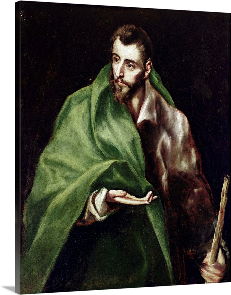 Apostle Saint James the Greater, by Domenikos Theotokopoulos a.k.a El Greco (1541-1614). Oil on canvas, 97x77 cm, 1610-14....