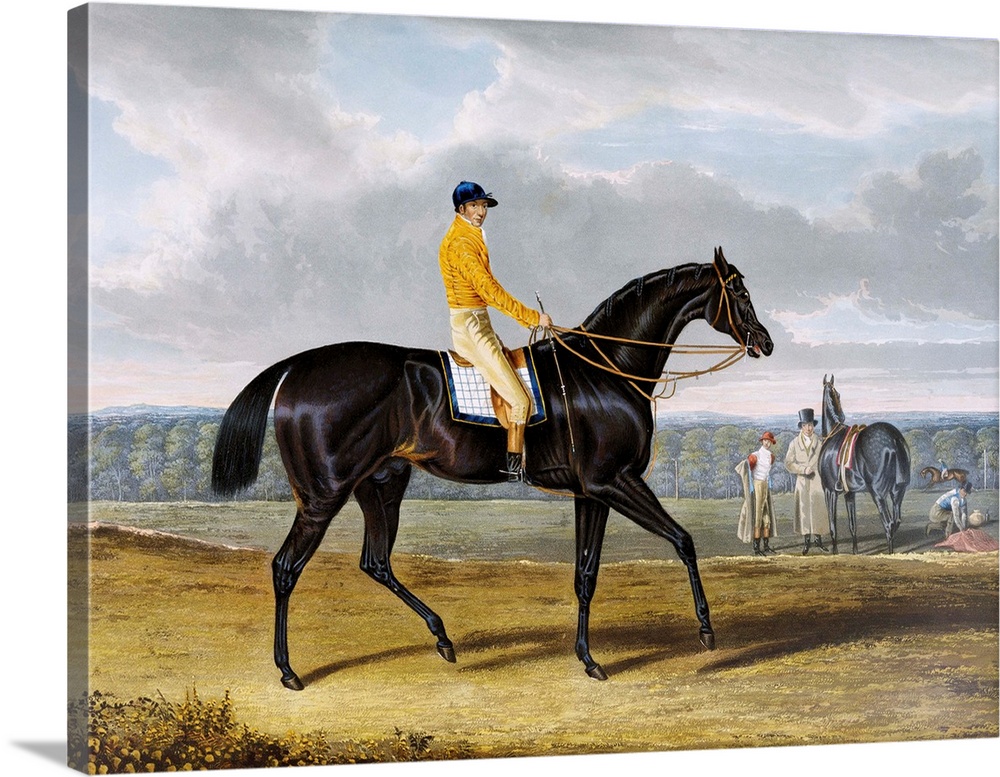 This 1825 aquatint is from Portraits of the Winning Horses of the Great St. Leger Stakes, a portfolio of prints after pain...