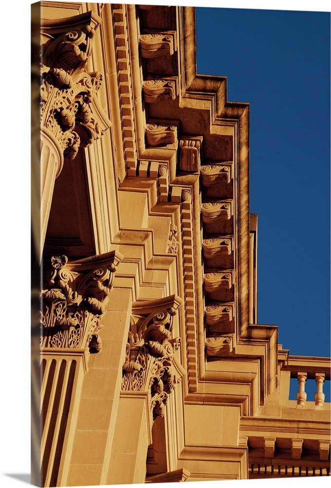 Architectural detail of a Pediment in Greece