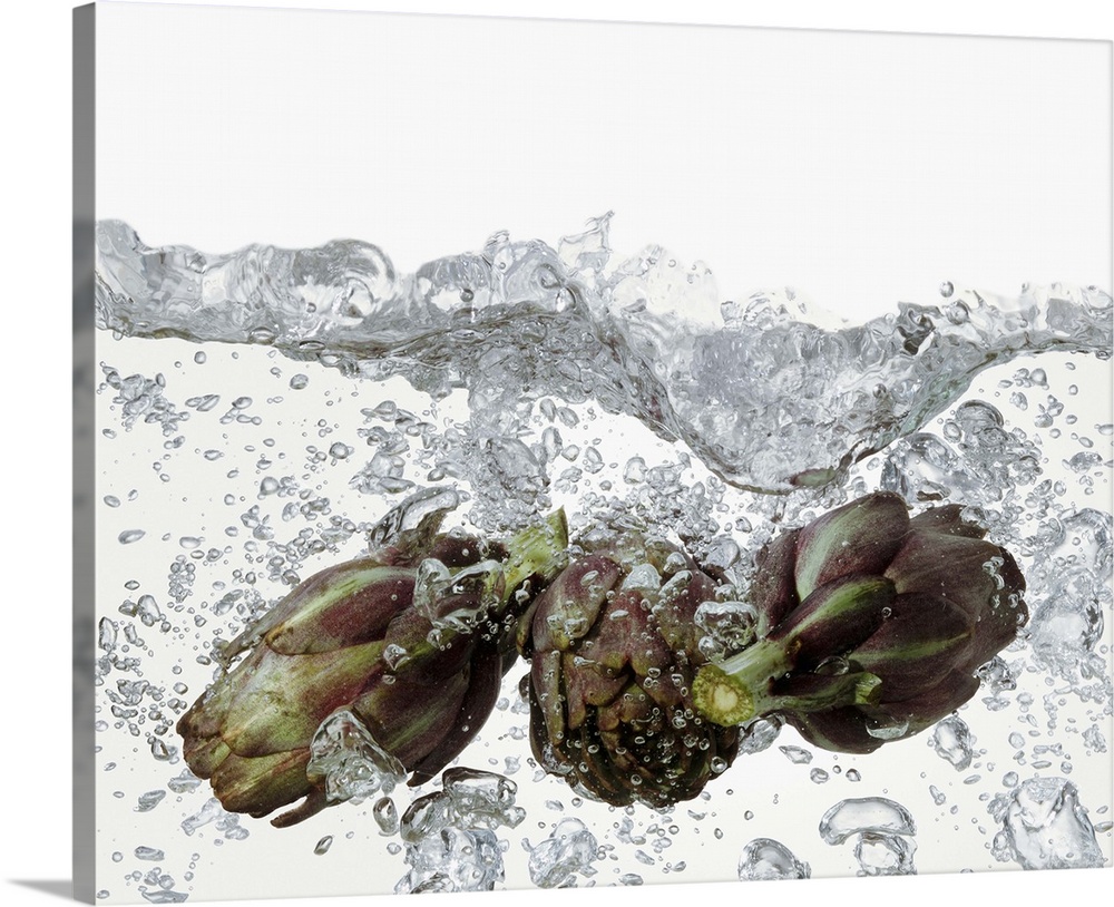 Artichokes in boiling water