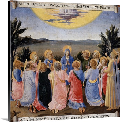 Ascension of Jesus Christ from the Armadio degli Argenti Painting Series by Fra Angelico