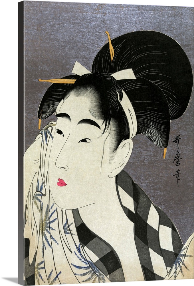 1798. Ukioy-e color woodblock print. Private collection.