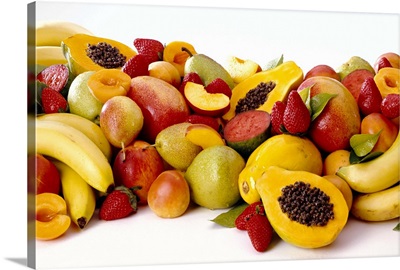 Assortment of tropical fruit