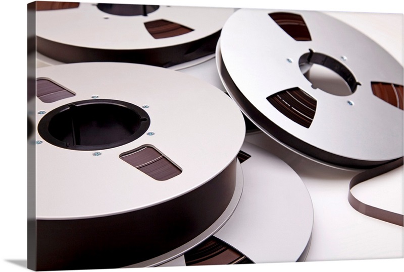 audio recording reel-to-reel tapes | Great Big Canvas