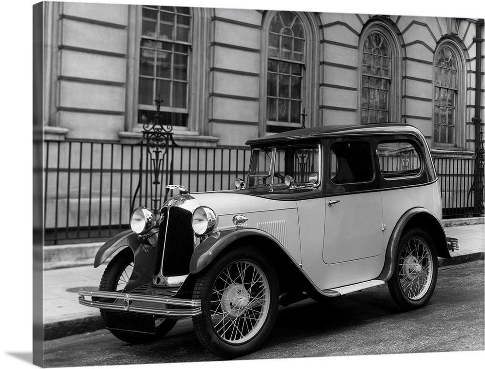 Side view of an Austin Swallow automobile in 1931.