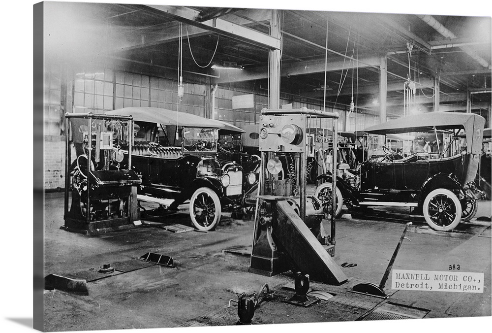 New General Electric lighting systems are used inside the assembly area of an automobile plant.