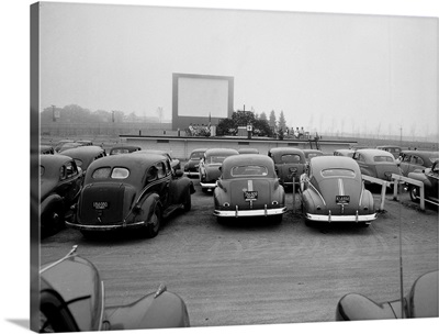 Automobiles At Outdoor Church Services, Dorchester, Massachusetts, 1951