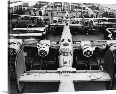 B-24s At An Aircraft Plant