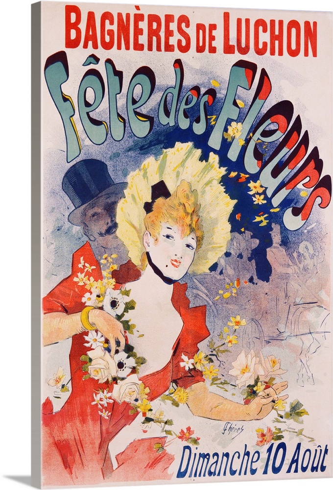 Bagneres De Luchon Fete Des Fleurs Poster By Jules Cheret