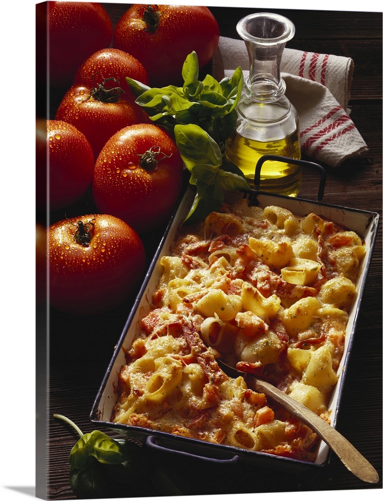 Baked pasta with ham (Italy)