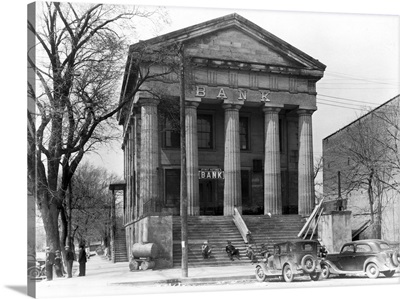 Bank Exterior, Shawnestown, Illinois, 1937