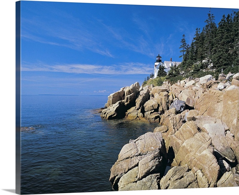 Bass Harbor Lighthouse, Acadia National Park, Maine, Usa 