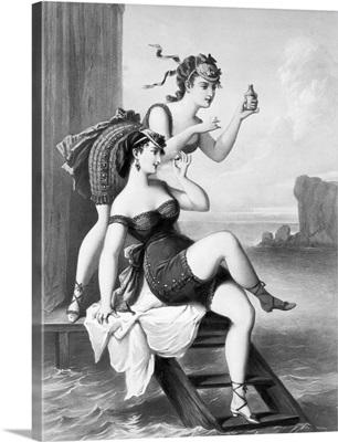 Bathing Beauties In Front Of Bath House, 1875