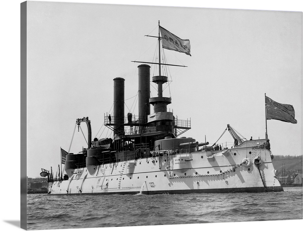 The U.S.S. Iowa, one of 16 Battleships in the Great White Fleet, 1897.