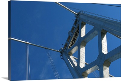Bay Bridge in San Francisco on a beautiful sunny day.