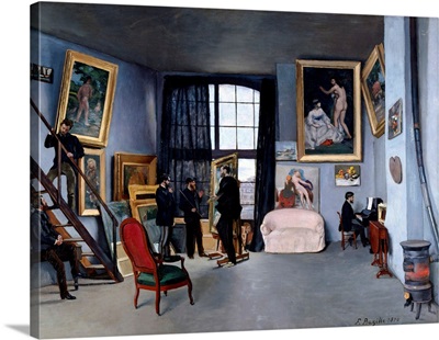 Bazille's Studio By Frederic Bazille
