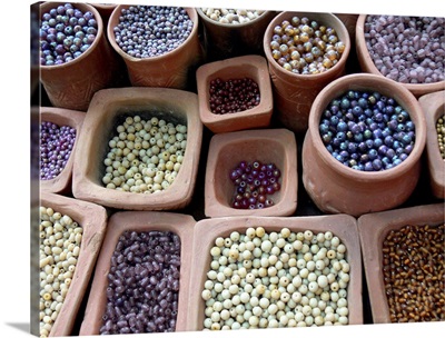 Beads for sale at a market