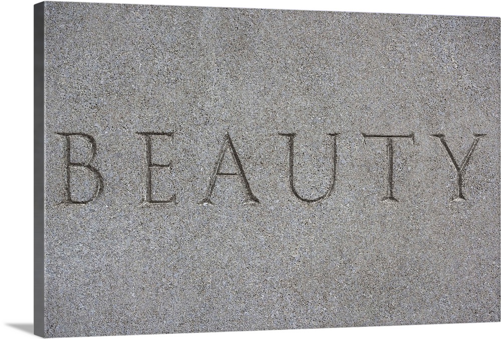 Word etched in stone