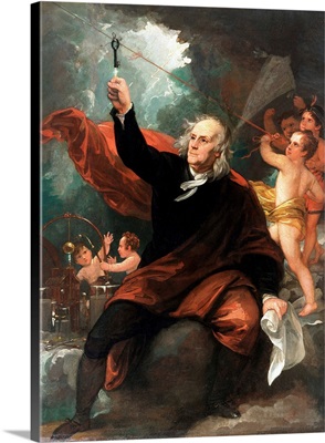 Benjamin Franklin Drawing Electricity From The Sky