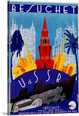 Besuchet - USSR Travel Poster By Max Litwak And Robert Fedor