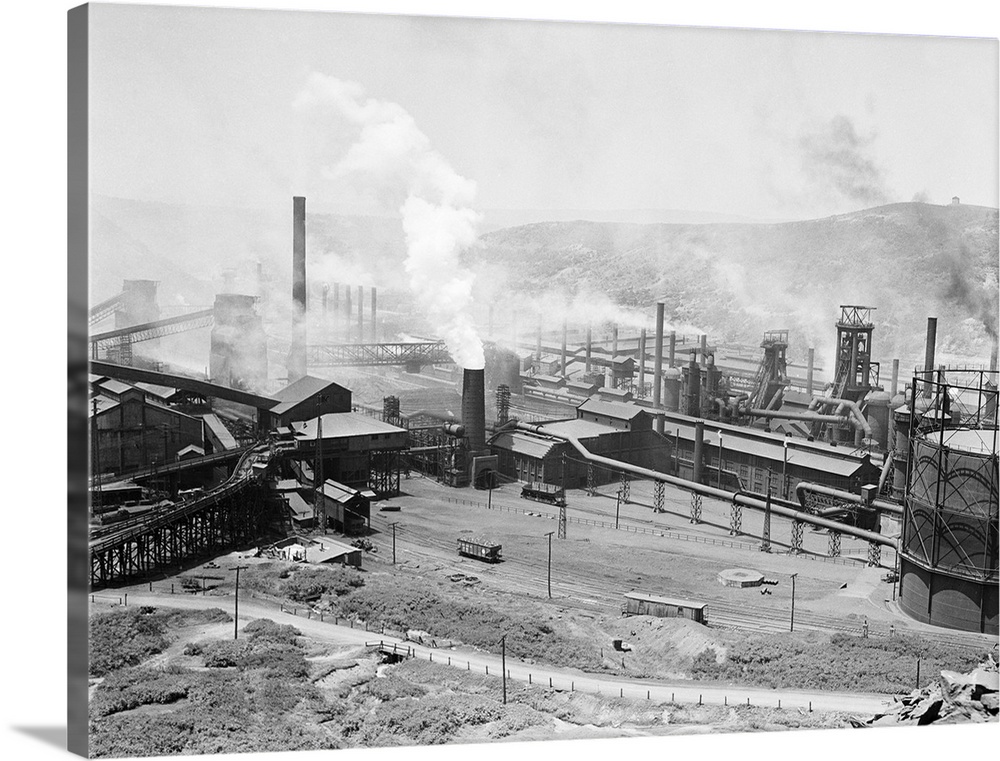6/14/37-Johnstown, Pennsylvania: Here is a general view of the Johnstown, PA., plant, of the Bethlehem Steel Corp., anothe...