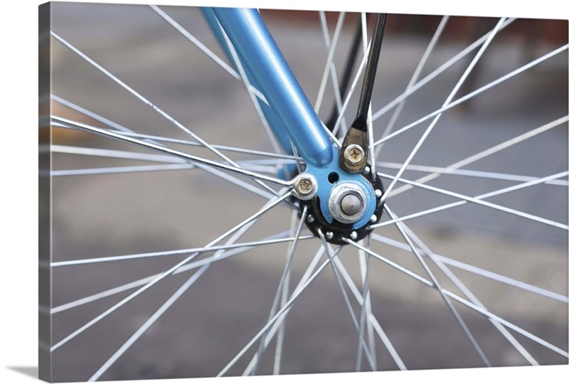 Bicycle tire spokes Great Big Canvas