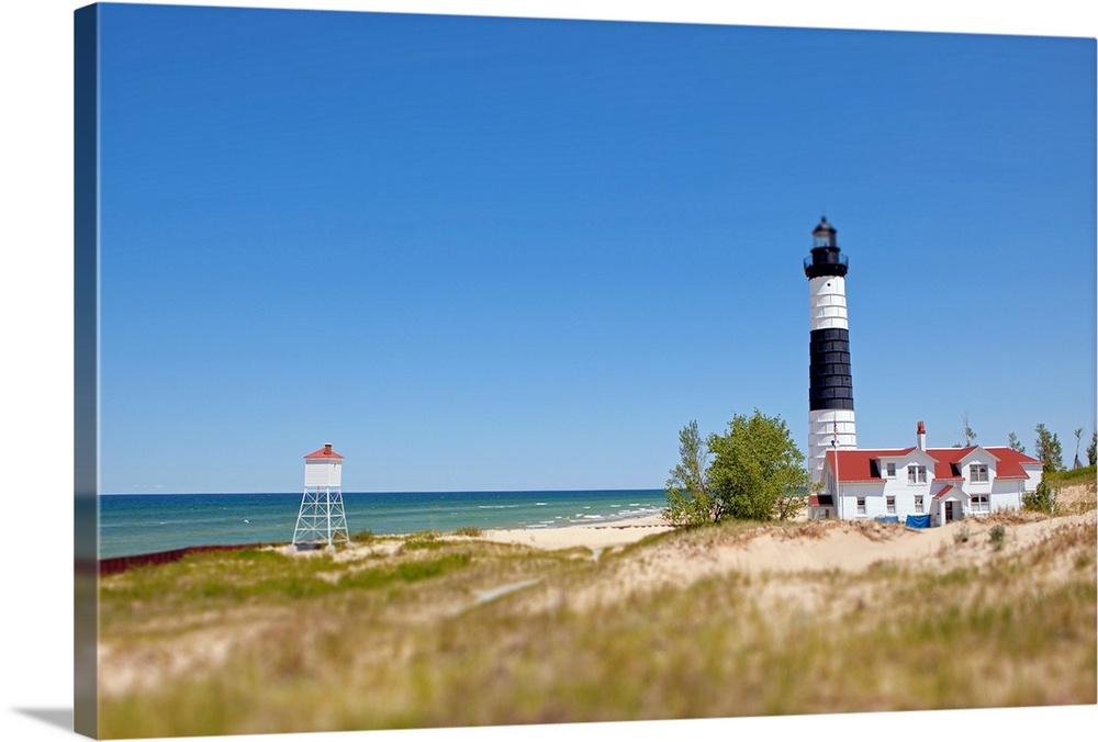 Big Sauble Point Lighthouse on Lake Michigan, best of Great Lakes.