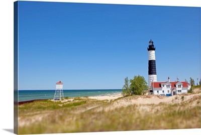 Big Sauble Point Lighthouse on Lake Michigan, best of Great Lakes.