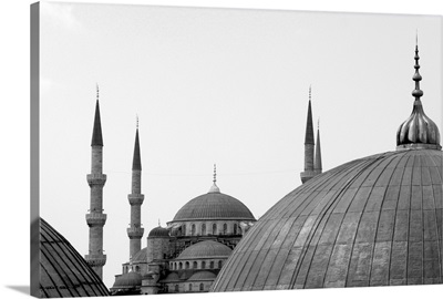 Blue Mosque seen from Hagia Sofia, Istanbul, Turkey.