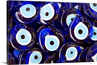 Blue Turkish Evil eyes ceramic beads