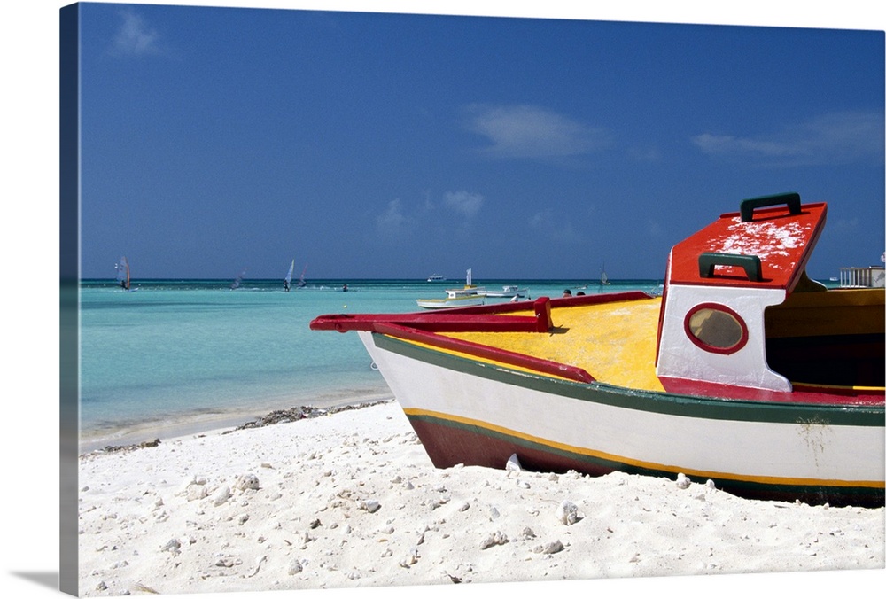 Boat on Arashi Beach, Aruba