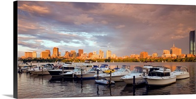 Boating on The Charles River at dusk