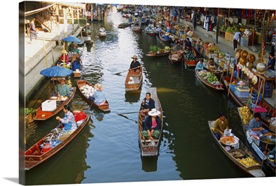 boats, Damnoen Saduak Floating Market, Bangkok, Thailand