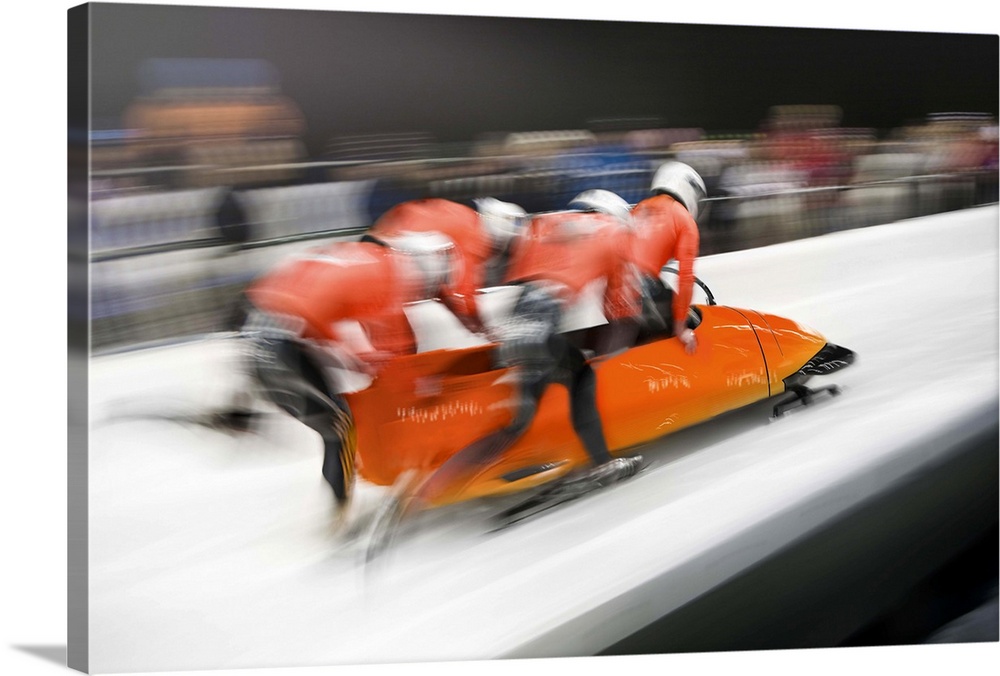 Bobsled competition start