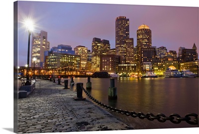 Boston skyline, Financial District, Massachusetts