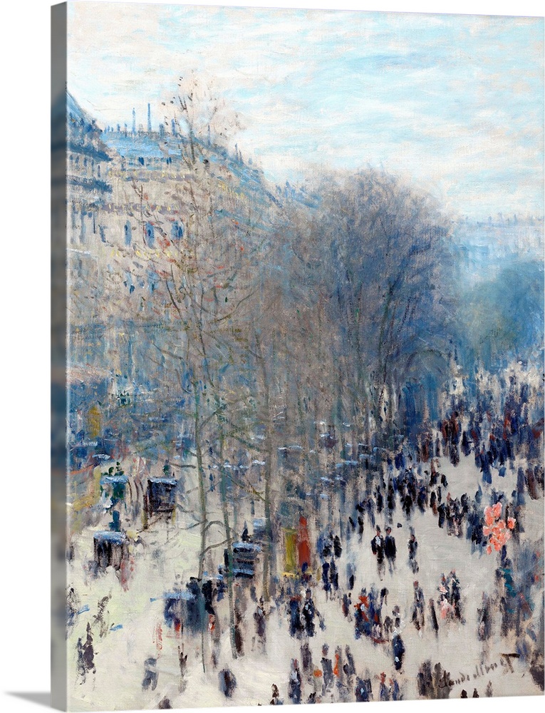Claude Monet (French, 1840-1926), Boulevard des Capucines, 1873-4, oil on canvas, 80.3 x 60.3 cm (31.6 x 23.7 in), Nelson-...