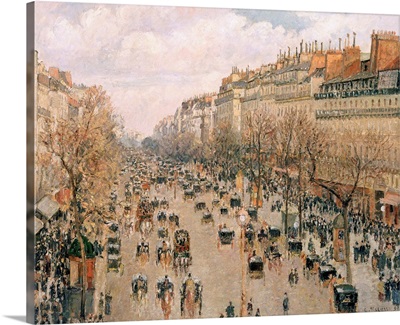 Boulevard Montmartre, Paris By Camille Pissarro
