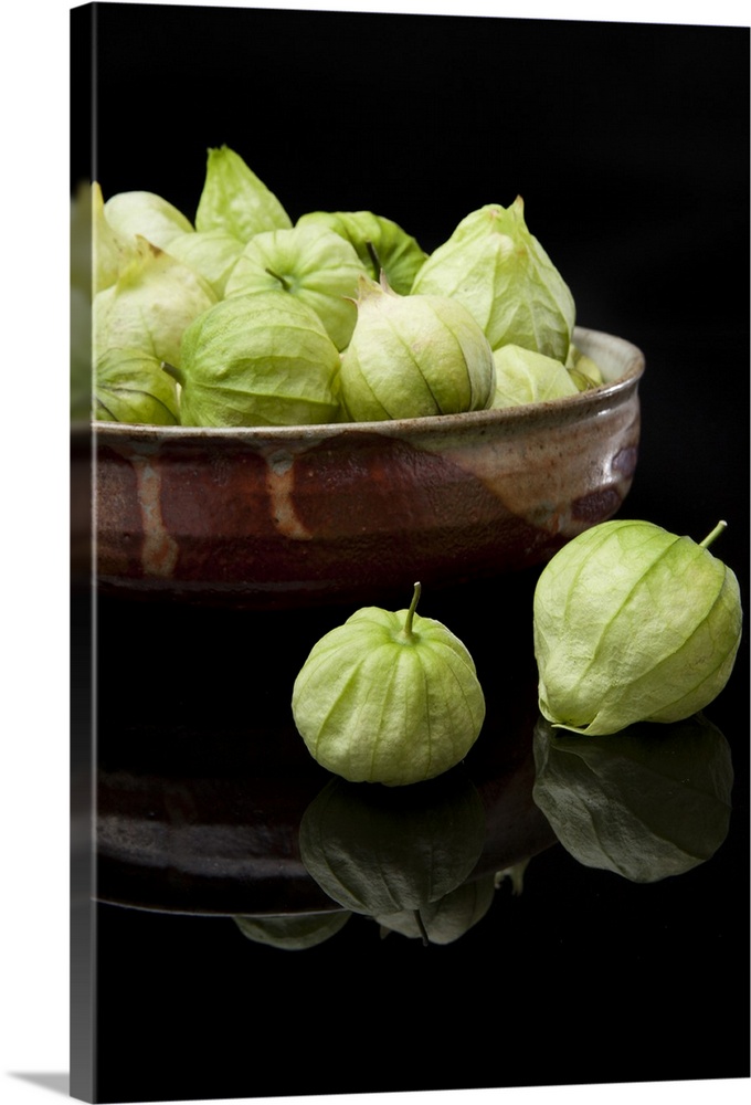 Bowl of Tomatillos in their Husks