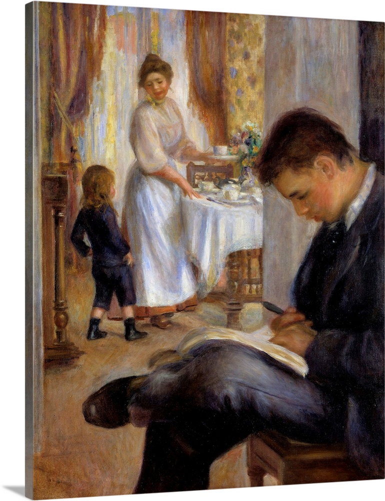 Breakfast at Berneval. Painting by Pierre Auguste Renoir (1841-1919), 1898. Private collection