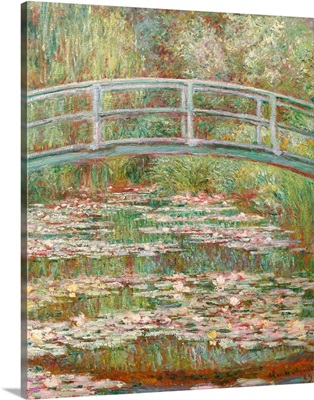 Bridge Over A Pond Of Water Lilies