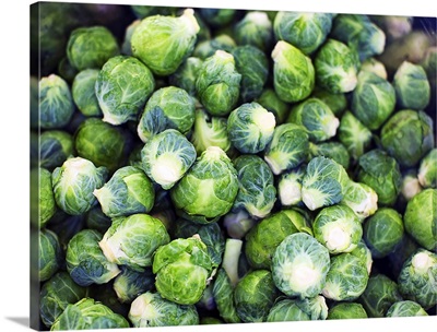 Bright Green Fresh Brussels Sprouts